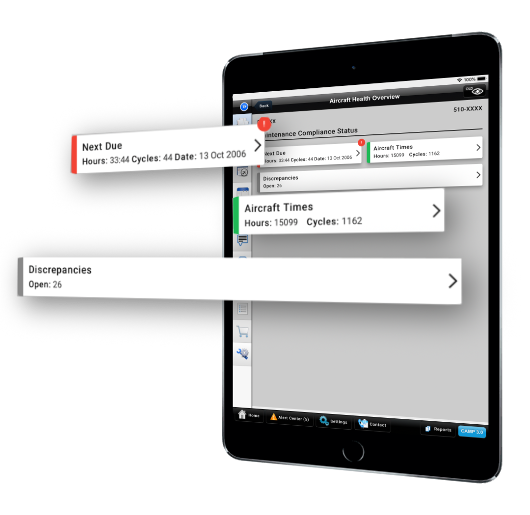 aircraft health overview
